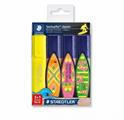 Evidenziatori Staedtler Textsurfer 1-5 mm – Set 3 +1 Omaggio - Colori Assortiti Mix