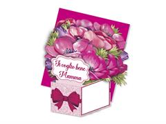 Biglietto Auguri Pop Up Mamma Floreale 3D – Conf 6 Pezzi Ass
