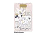 Biglietto auguri mamma grafica floreale con busta – Conf. 6 Pz