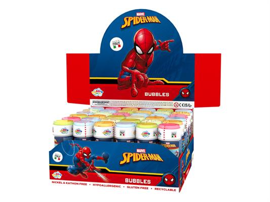 Bolle di sapone 60ml Spiderman – Expo 36 flaconi assortiti banco