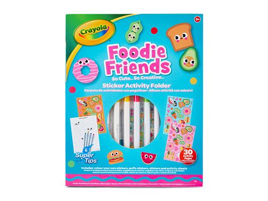 Activity & Stickers Foodie Friends Crayola 30 Pagine – Confezione 12 Pz