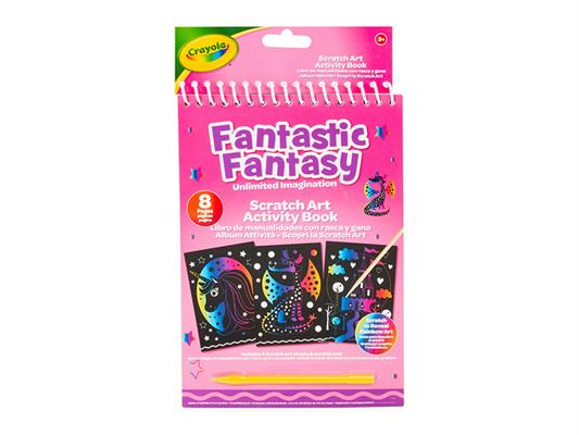 Album Scratch Art Fantastic Fantasy Crayola – Confezione 24 Pezzi