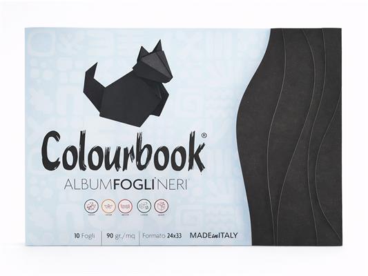 Album Fogli Neri 24x33 Colourbook 90 g – 10 Fogli Conf. 20 Pz