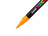 Marcatore Uni Posca PC-3M Punta Fine Arancione Chiaro - 6 pezzi