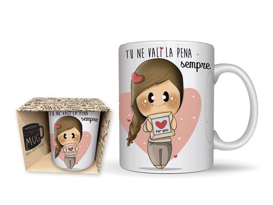 TAZZA IN CERAMICA 12x9,5x8CM LE BUBINE*
