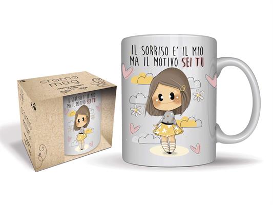 TAZZA IN CERAMICA 12x9,5x8CM LE BUBINE*