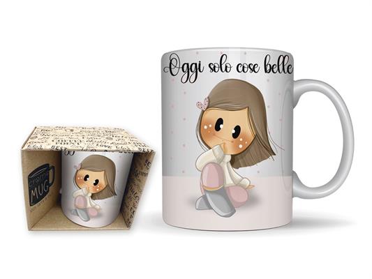TAZZA IN CERAMICA 12x9,5x8CM LE BUBINE*