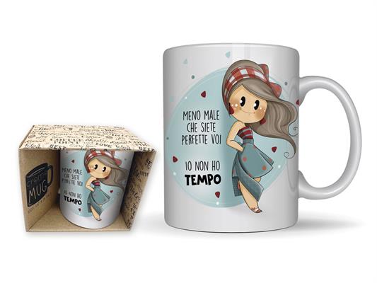 Tazza in Ceramica Le Bubine 12x9,5x8 cm Idea Regalo 3 Pezzi