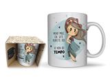 Tazza in Ceramica Le Bubine 12x9,5x8 cm Idea Regalo 3 Pezzi