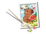 Ravensburger Creart Capibara Kit Dipingere Con Numeri - 3 pezzi