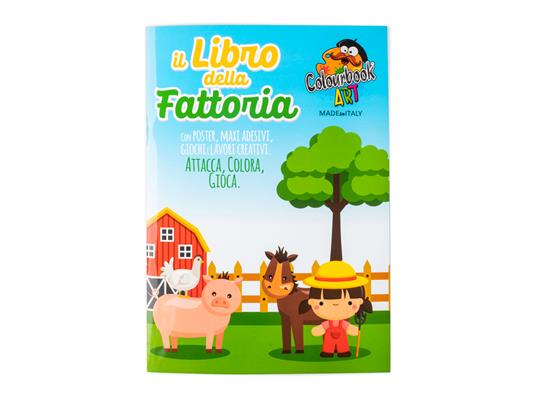 Libro Da Colorare Il Libro Della Fattoria Colourbook - 4 pezzi