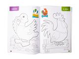 Libro Da Colorare Il Libro Della Fattoria Colourbook - 4 pezzi