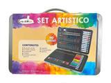 Set artistico 90 pezzi valigetta metallo colori bambini completa