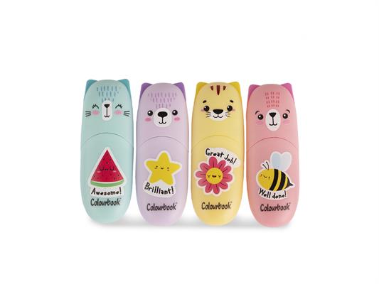 Mini Evidenziatori Wild&Cute Colourbook - 4mm – Conf 4