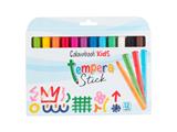 Tempera stick colori assortiti 12 pezzi Kids Colourbook – 6 AS
