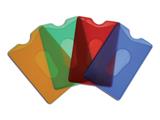 Portacard morbido in PVC colorato – Confezione 64 pezzi
