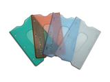 Portacard rigido trasparente colori assortiti 1 scomparto 60 PZ