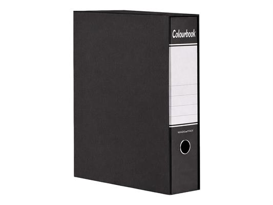 Registratore a Leva D8 23x33 Protocollo Colourbook Nero – 10 Pz
