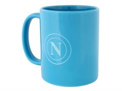 Tazza ceramica SSC Napoli azzurra con stampa logo – 3 pezzi set