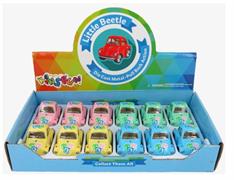 Macchinine Little Beetle in Metallo con Stampa – Expo 12 Pezzi