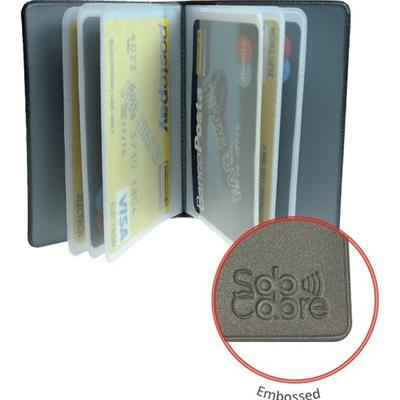 Portacard Scudo 14 scomparti solocolore protezione carte RFID Pz.24