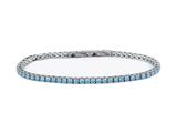 Bracciale Tennis SSC Napoli con Pietre Azzurre – 1 Pezzo Elegante