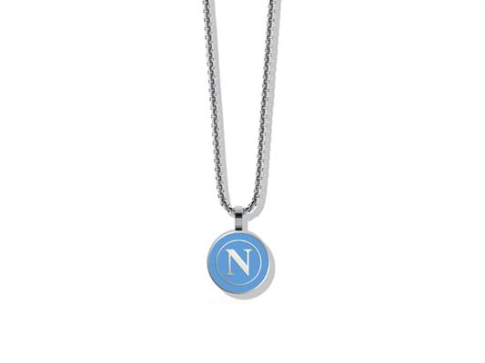 Collana SSC Napoli Acciaio con Pendente Logo – 1 Pezzo Elegante