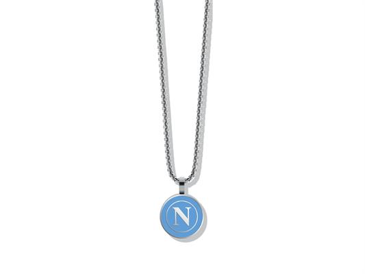 Collana SSC Napoli Acciaio con Pendente Padre – 1 Pezzo Regalo