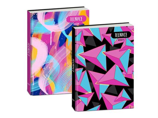 Diario Standard 12 Mesi Teenace Fluo Datato 13,6x18,3 cm – 6 Pz