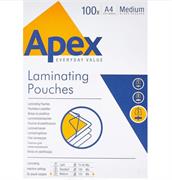 Pouches plastificazione A4 125my lucide – 100 Pz Fellowes Apex