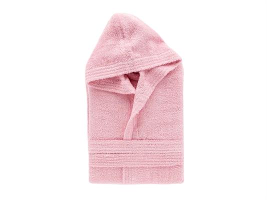 Accappatoio in Spugna con Cappuccio L - Rosa