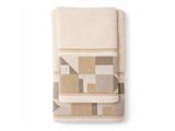 Set in Spugna Jacquard Gilma 2 pezzi - Panna