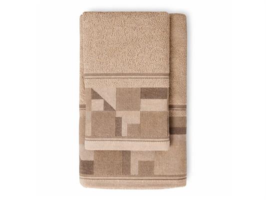Set in Spugna Jacquard Gilma 2 pezzi - Tortora