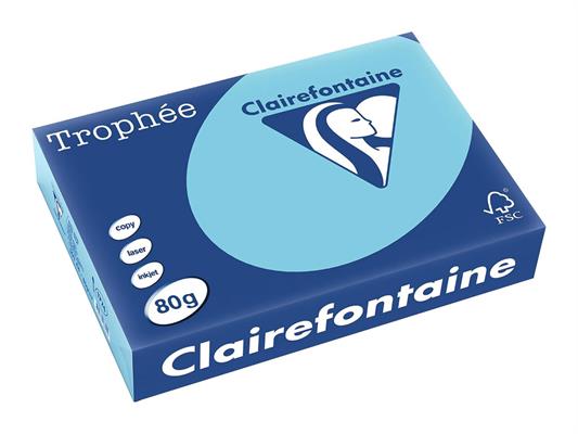 Risma A4 Colorata Clairefontaine Trophée 80 g 500 Fogli – Blu Reale
