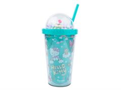 Bicchiere Hello Kitty con Cannuccia e Coperchio – 6 Pezzi