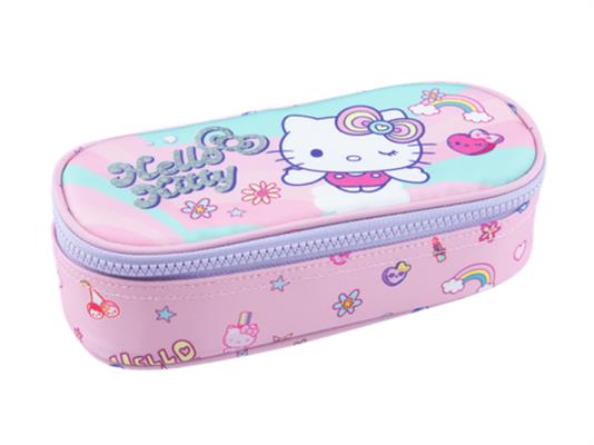 Astuccio Hello Kitty Pastel Rosa Zip Organizer – Confezione 6