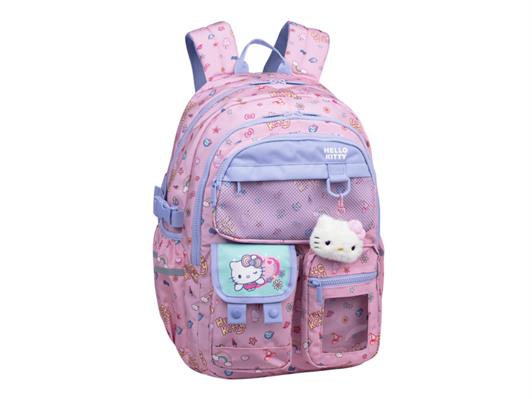 Zaino Scuola Hello Kitty Pastel 26 Lt – Confezione 2 Pz Nero