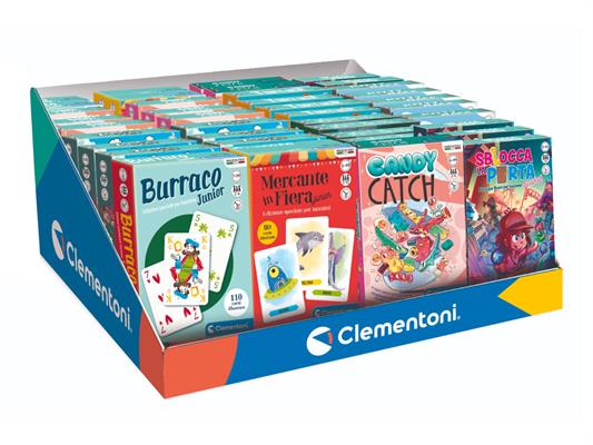 Giochi Pocket Clementoni - 36 pezzi Assortimento Giochi Da Tavolo in Formato Compatto