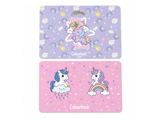 Tovaglietta in PVC Unicorno Colourbook Lavabile – Confezione 12 Pz