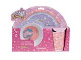 Set Pappa Unicorno 5 Pezzi in Melamina – Confezione da 12 Pezzi