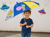 Ombrello Alieno Bambino Automatico 85 cm – Confezione da 6 Pezzi