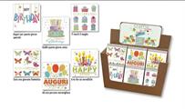 Expo Mini Boutique Biglietti Auguri 60 Pezzi – Display Cromo