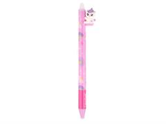 Penna Sfera Cancellabile Unicorno Blu con Topper – Confezione 12 Pz