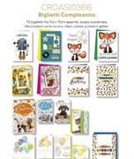 Biglietti Compleanno Assortiti con Busta Coordinata – Display 72 Pz