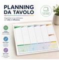 Planning da Tavolo Settimanale A3 43,5x31,5 cm 50 Fogli 10 Pezzi