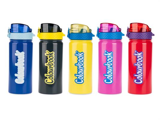 Borraccia Termica Bicolor Colourbook 550 ml con Beccuccio - 12 pezzi