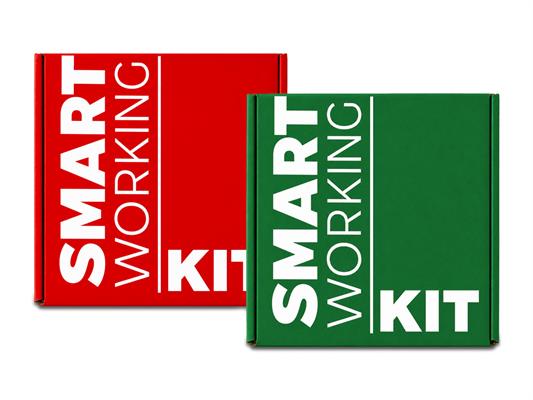 Kit Smart Working con Cancelleria Assortita 12 Pezzi per Ufficio