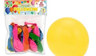 Palloncini Colorati 25 cm Assortiti – Confezione 12 Pezzi 25 Unità