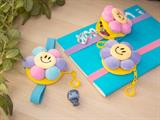 Elastico Daisy Pocket Colourbook con Tasca e Moschettone - 12 pezzi