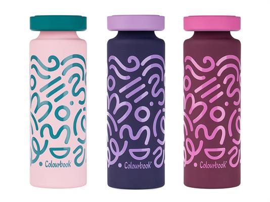 Borraccia Termica Soft Colourbook 500 ml - 12 pezzi